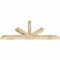 Ekena Millwork Saratoga Rough Sawn Timber Gable Bracket, Douglas Fir, 72"W x 30"H x 4"D x 4"F, 10/12 Pitch GBW072X30X0404SAR00RDF - alternate 3